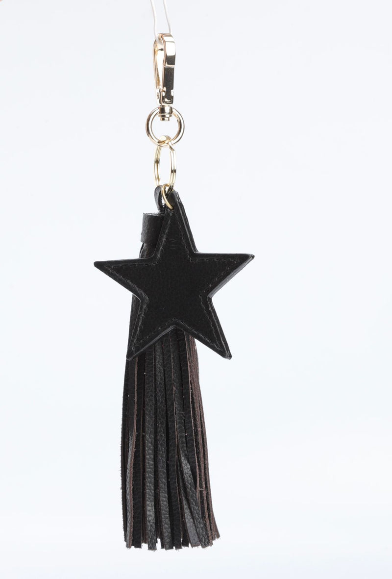 Fringe keychain with star 