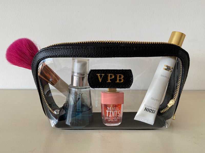 Clear cosmetic bag 